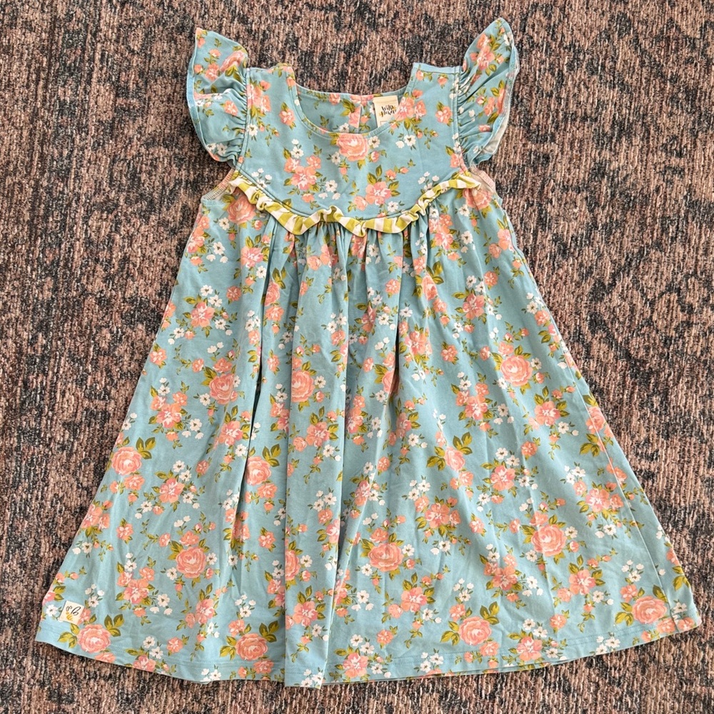 Wildflowers Clothing  Floral Kids Ruffle Dress
